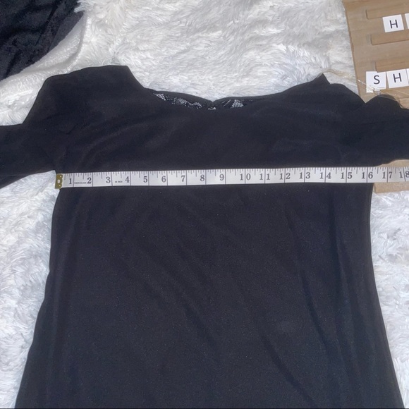 Speechless sheer tunic women’s top black x-small bell sleeve casual formal - Picture 5 of 7